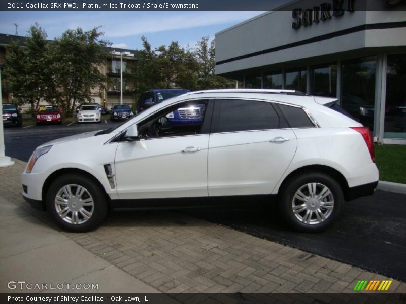 Platinum Ice Tricoat / Shale/Brownstone 2011 Cadillac SRX FWD