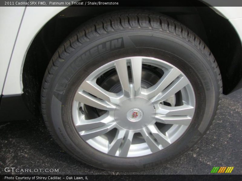 Platinum Ice Tricoat / Shale/Brownstone 2011 Cadillac SRX FWD