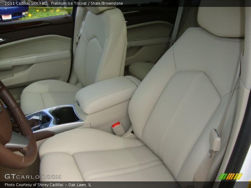 Platinum Ice Tricoat / Shale/Brownstone 2011 Cadillac SRX FWD