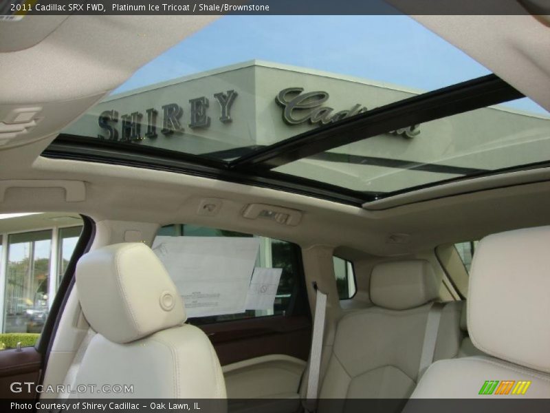 Platinum Ice Tricoat / Shale/Brownstone 2011 Cadillac SRX FWD