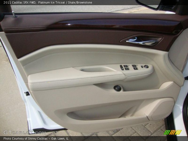 Platinum Ice Tricoat / Shale/Brownstone 2011 Cadillac SRX FWD