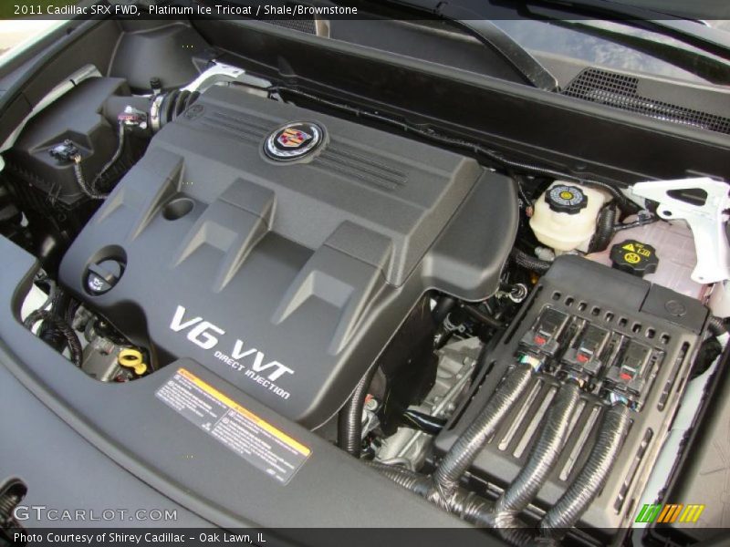 Platinum Ice Tricoat / Shale/Brownstone 2011 Cadillac SRX FWD