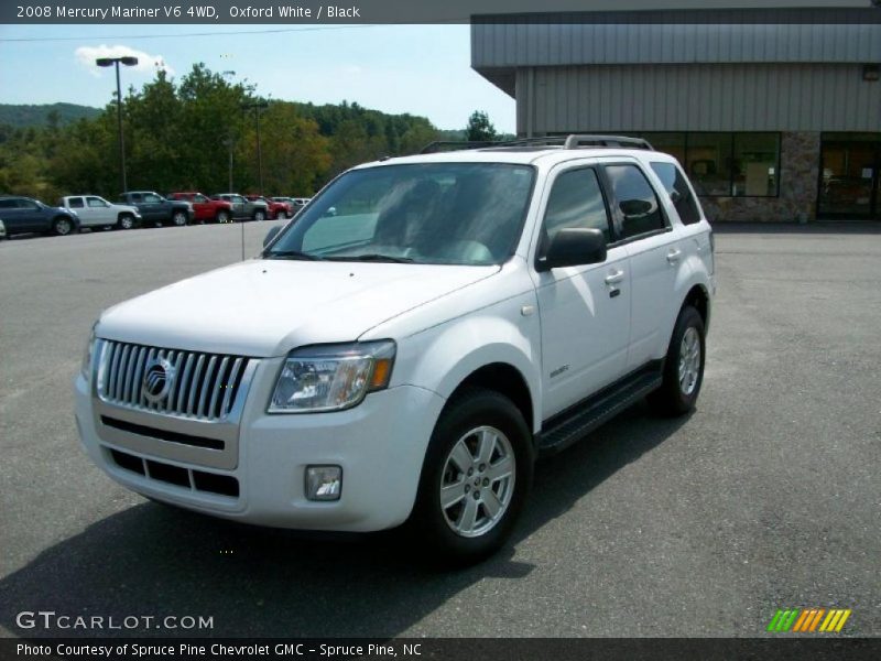 Oxford White / Black 2008 Mercury Mariner V6 4WD