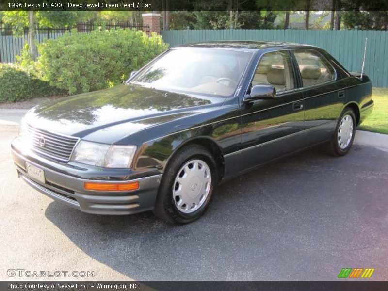 Deep Jewel Green Pearl / Tan 1996 Lexus LS 400