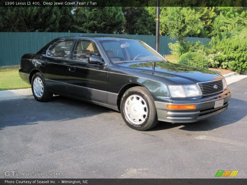 Deep Jewel Green Pearl / Tan 1996 Lexus LS 400