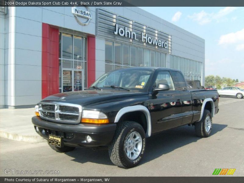 Black / Dark Slate Gray 2004 Dodge Dakota Sport Club Cab 4x4
