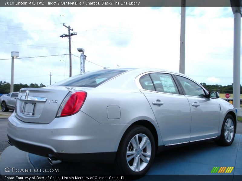 Ingot Silver Metallic / Charcoal Black/Fine Line Ebony 2010 Lincoln MKS FWD
