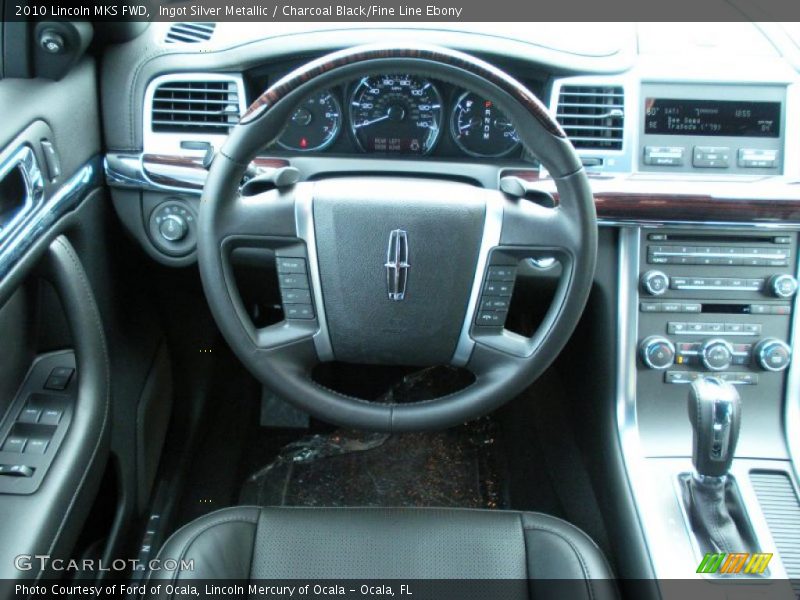 Ingot Silver Metallic / Charcoal Black/Fine Line Ebony 2010 Lincoln MKS FWD