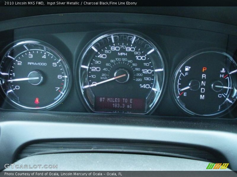 Ingot Silver Metallic / Charcoal Black/Fine Line Ebony 2010 Lincoln MKS FWD