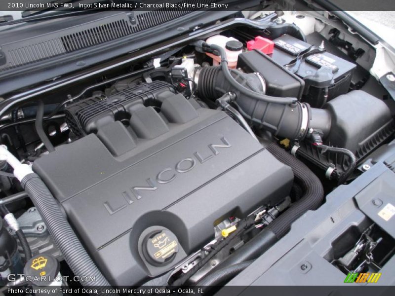 Ingot Silver Metallic / Charcoal Black/Fine Line Ebony 2010 Lincoln MKS FWD
