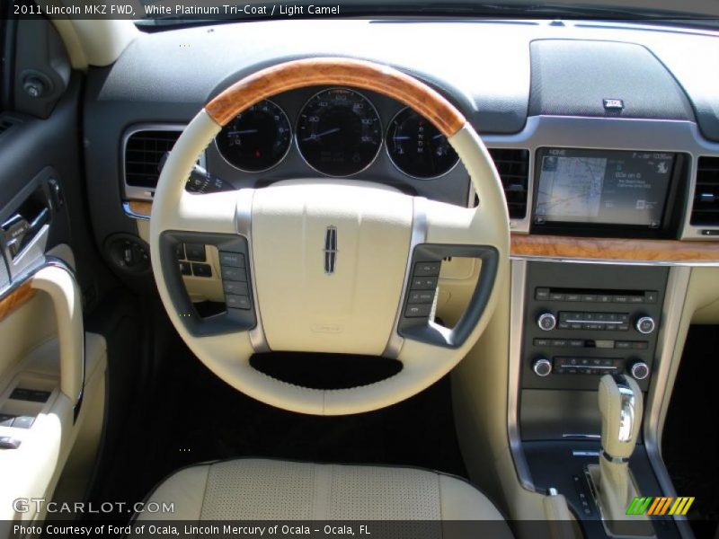 White Platinum Tri-Coat / Light Camel 2011 Lincoln MKZ FWD