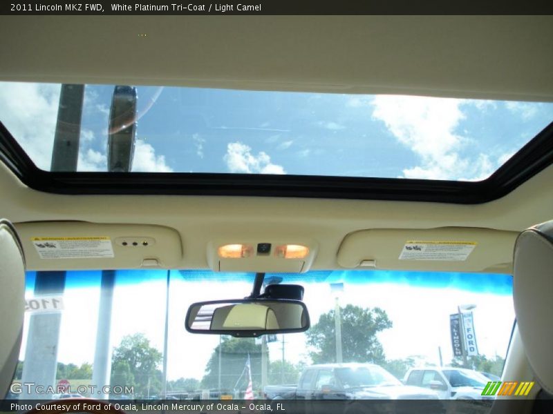 White Platinum Tri-Coat / Light Camel 2011 Lincoln MKZ FWD