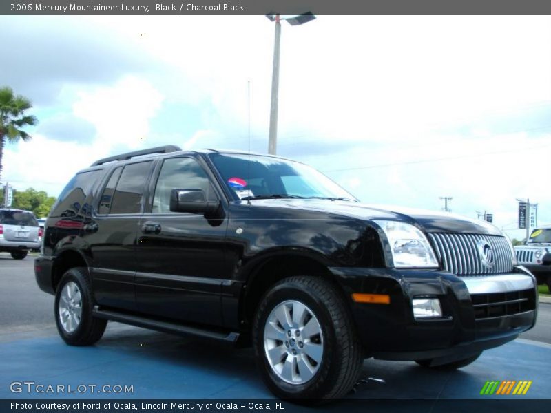 Black / Charcoal Black 2006 Mercury Mountaineer Luxury