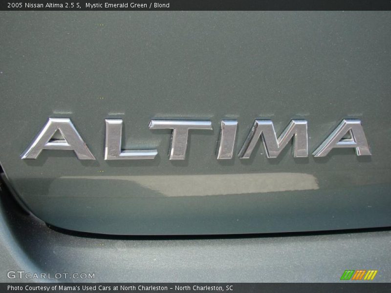 Mystic Emerald Green / Blond 2005 Nissan Altima 2.5 S