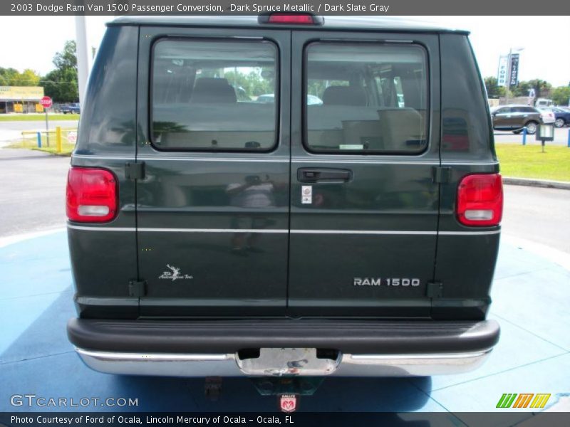 Dark Spruce Metallic / Dark Slate Gray 2003 Dodge Ram Van 1500 Passenger Conversion