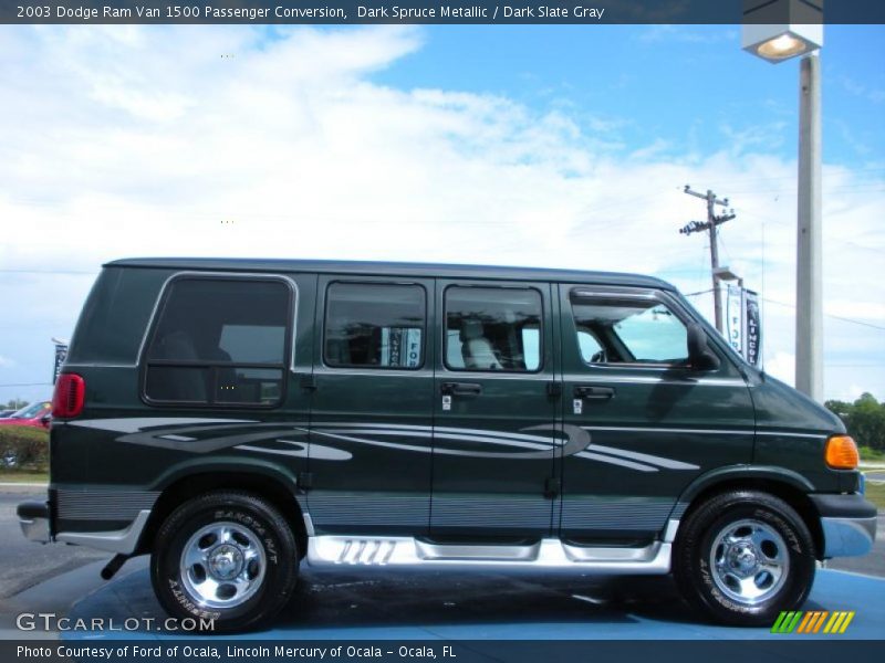 Dark Spruce Metallic / Dark Slate Gray 2003 Dodge Ram Van 1500 Passenger Conversion