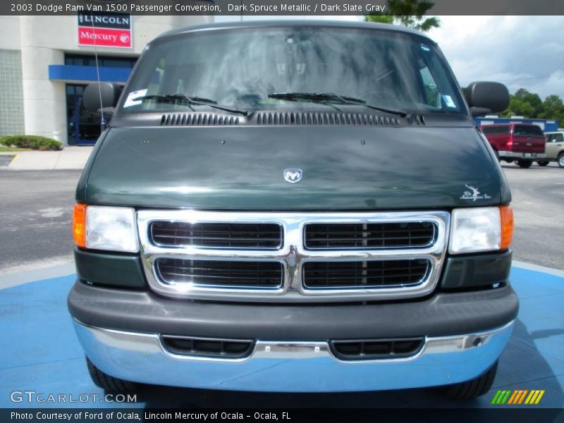 Dark Spruce Metallic / Dark Slate Gray 2003 Dodge Ram Van 1500 Passenger Conversion