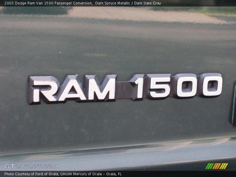 Dark Spruce Metallic / Dark Slate Gray 2003 Dodge Ram Van 1500 Passenger Conversion