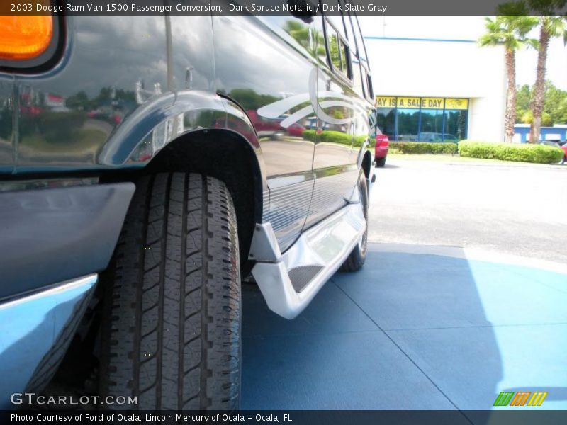 Dark Spruce Metallic / Dark Slate Gray 2003 Dodge Ram Van 1500 Passenger Conversion