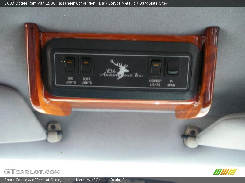 Dark Spruce Metallic / Dark Slate Gray 2003 Dodge Ram Van 1500 Passenger Conversion