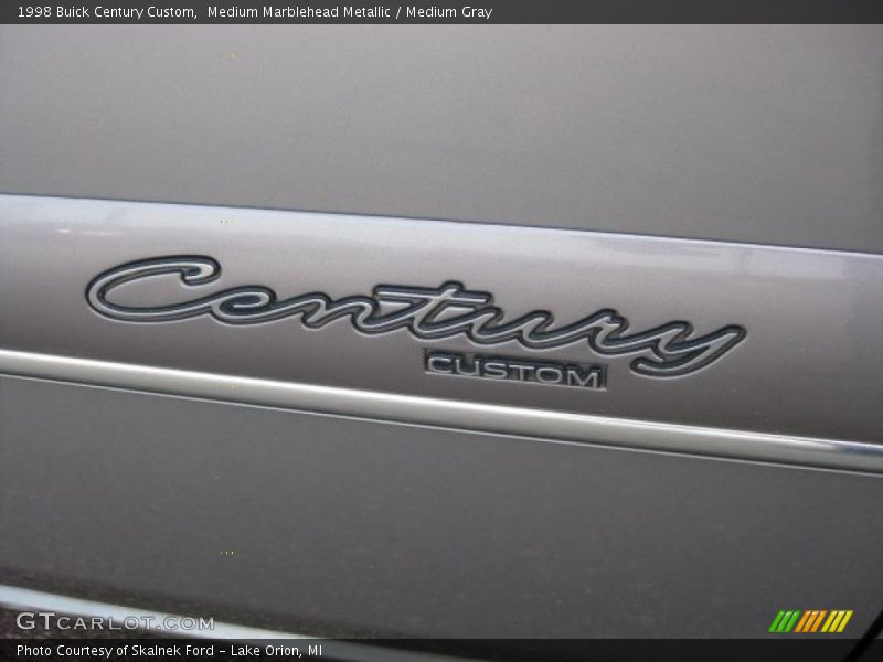 Medium Marblehead Metallic / Medium Gray 1998 Buick Century Custom