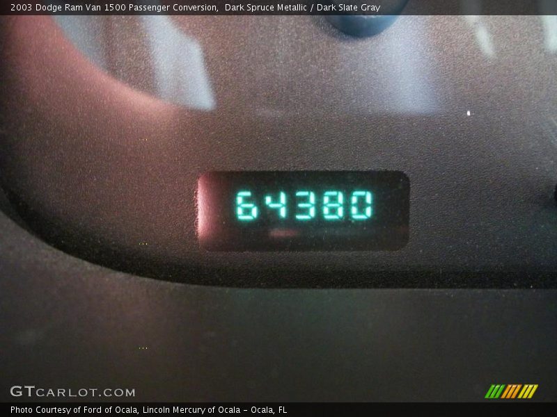 Dark Spruce Metallic / Dark Slate Gray 2003 Dodge Ram Van 1500 Passenger Conversion