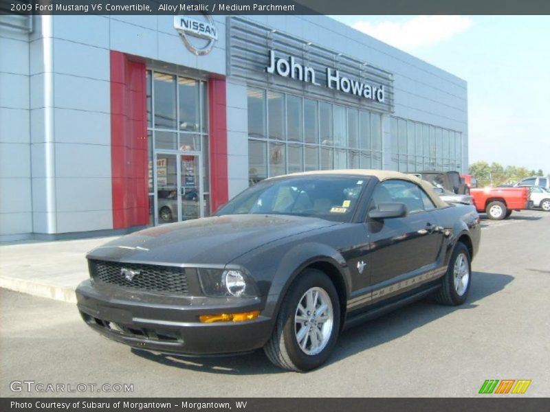 Alloy Metallic / Medium Parchment 2009 Ford Mustang V6 Convertible