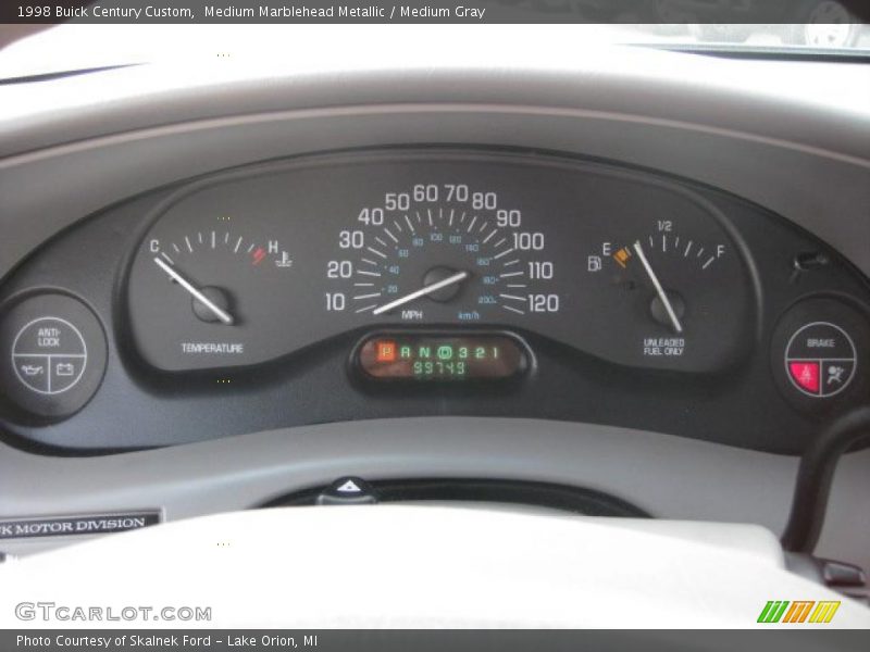 Medium Marblehead Metallic / Medium Gray 1998 Buick Century Custom