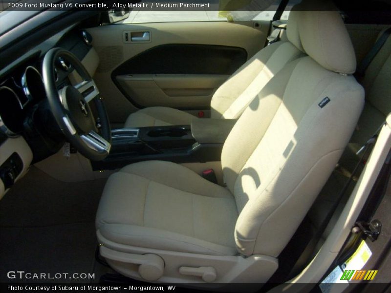Alloy Metallic / Medium Parchment 2009 Ford Mustang V6 Convertible
