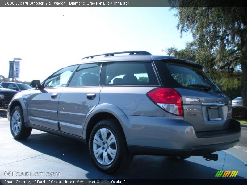 Diamond Gray Metallic / Off Black 2008 Subaru Outback 2.5i Wagon