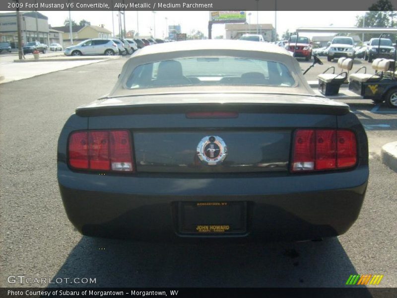 Alloy Metallic / Medium Parchment 2009 Ford Mustang V6 Convertible