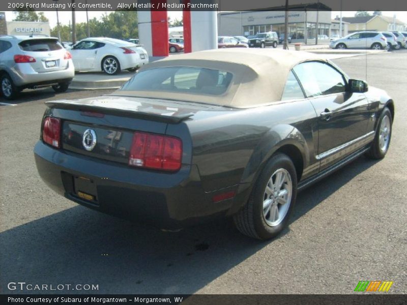 Alloy Metallic / Medium Parchment 2009 Ford Mustang V6 Convertible