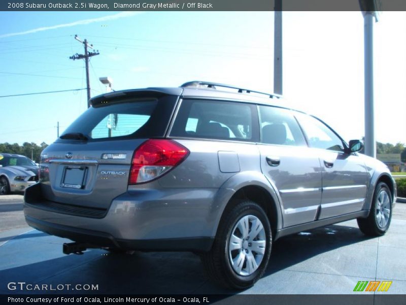 Diamond Gray Metallic / Off Black 2008 Subaru Outback 2.5i Wagon
