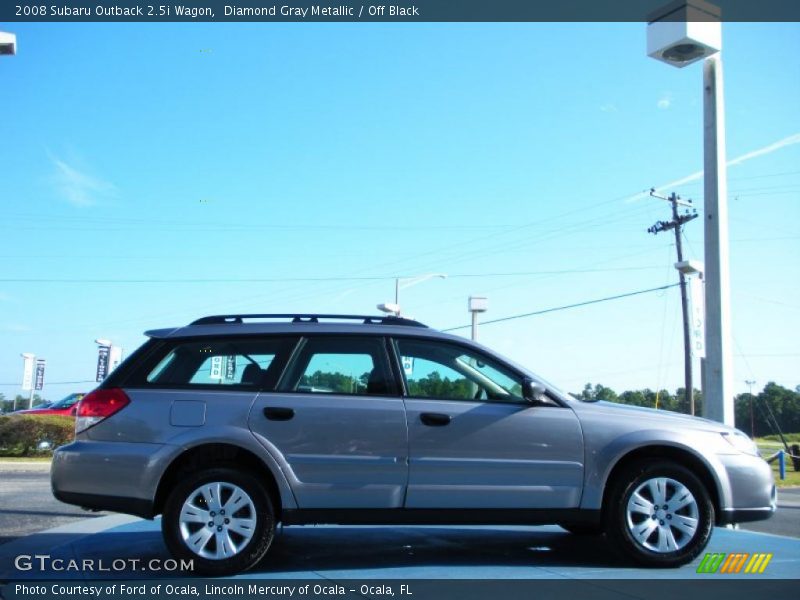 Diamond Gray Metallic / Off Black 2008 Subaru Outback 2.5i Wagon