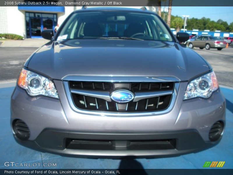 Diamond Gray Metallic / Off Black 2008 Subaru Outback 2.5i Wagon