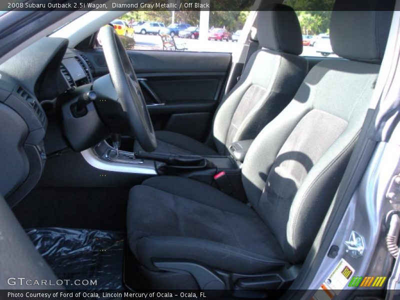 Diamond Gray Metallic / Off Black 2008 Subaru Outback 2.5i Wagon