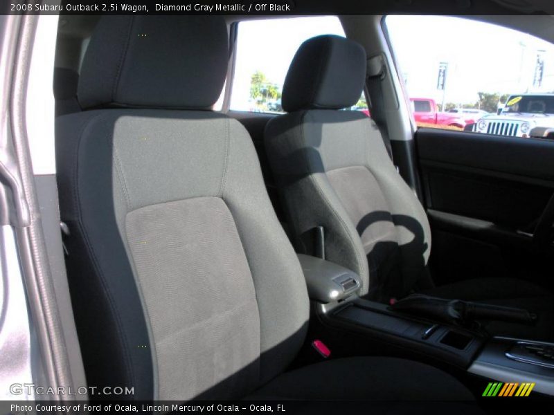 Diamond Gray Metallic / Off Black 2008 Subaru Outback 2.5i Wagon