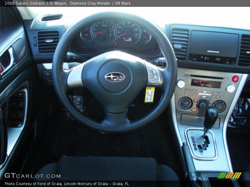 Diamond Gray Metallic / Off Black 2008 Subaru Outback 2.5i Wagon