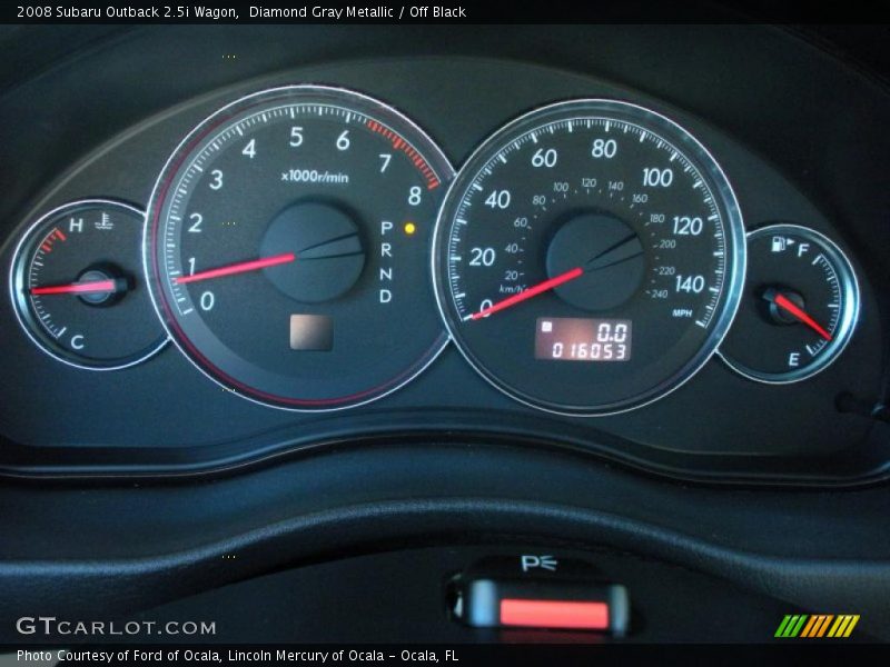 Diamond Gray Metallic / Off Black 2008 Subaru Outback 2.5i Wagon