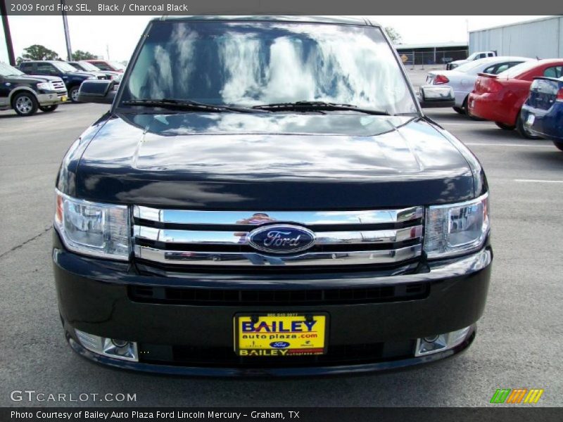 Black / Charcoal Black 2009 Ford Flex SEL