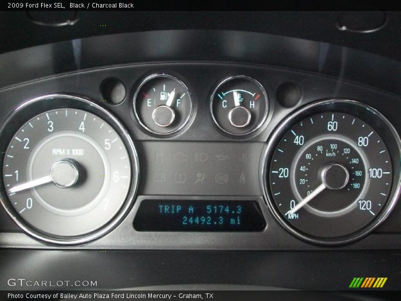 Black / Charcoal Black 2009 Ford Flex SEL