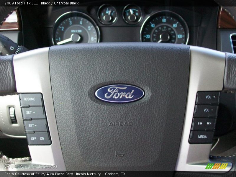 Black / Charcoal Black 2009 Ford Flex SEL