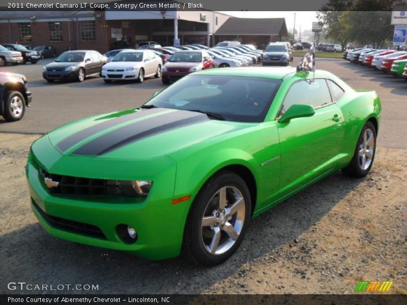 Synergy Green Metallic / Black 2011 Chevrolet Camaro LT Coupe