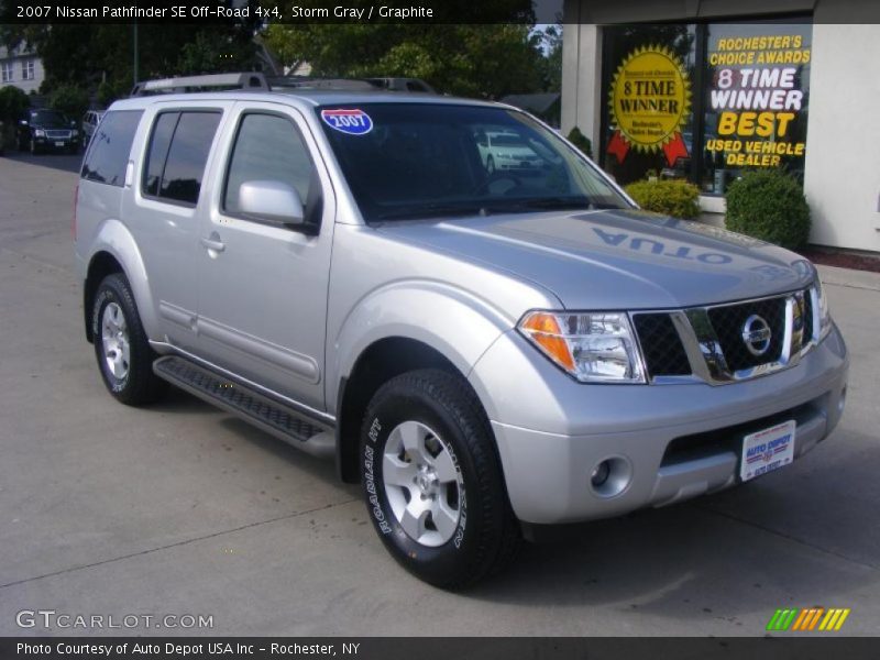 Storm Gray / Graphite 2007 Nissan Pathfinder SE Off-Road 4x4