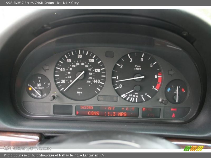 Black II / Grey 1998 BMW 7 Series 740iL Sedan