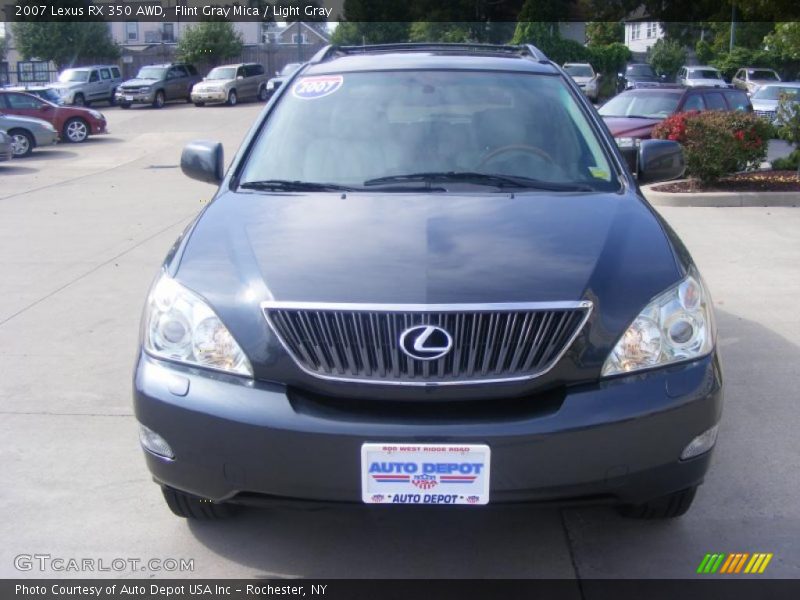 Flint Gray Mica / Light Gray 2007 Lexus RX 350 AWD