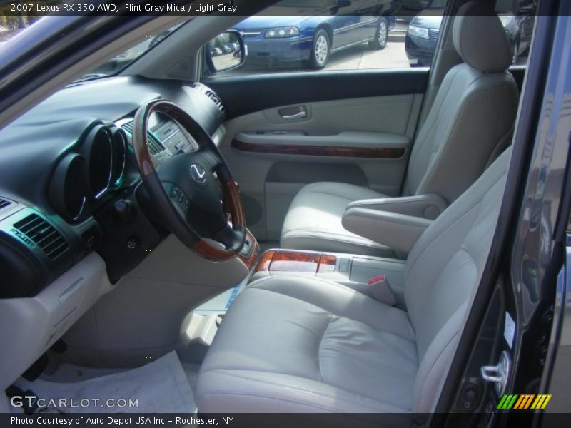 Flint Gray Mica / Light Gray 2007 Lexus RX 350 AWD