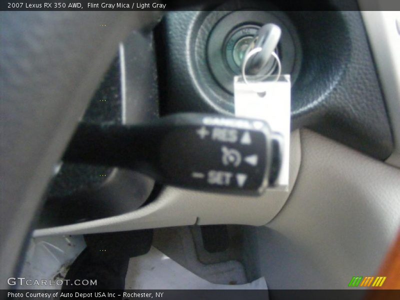 Flint Gray Mica / Light Gray 2007 Lexus RX 350 AWD