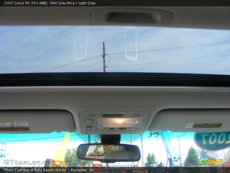 Flint Gray Mica / Light Gray 2007 Lexus RX 350 AWD