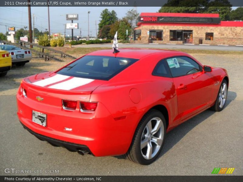 Inferno Orange Metallic / Black 2011 Chevrolet Camaro LT/RS Coupe